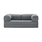 Nubo Compressed Gray Deep Tone Sofa - Same compact design, stylish appearance.