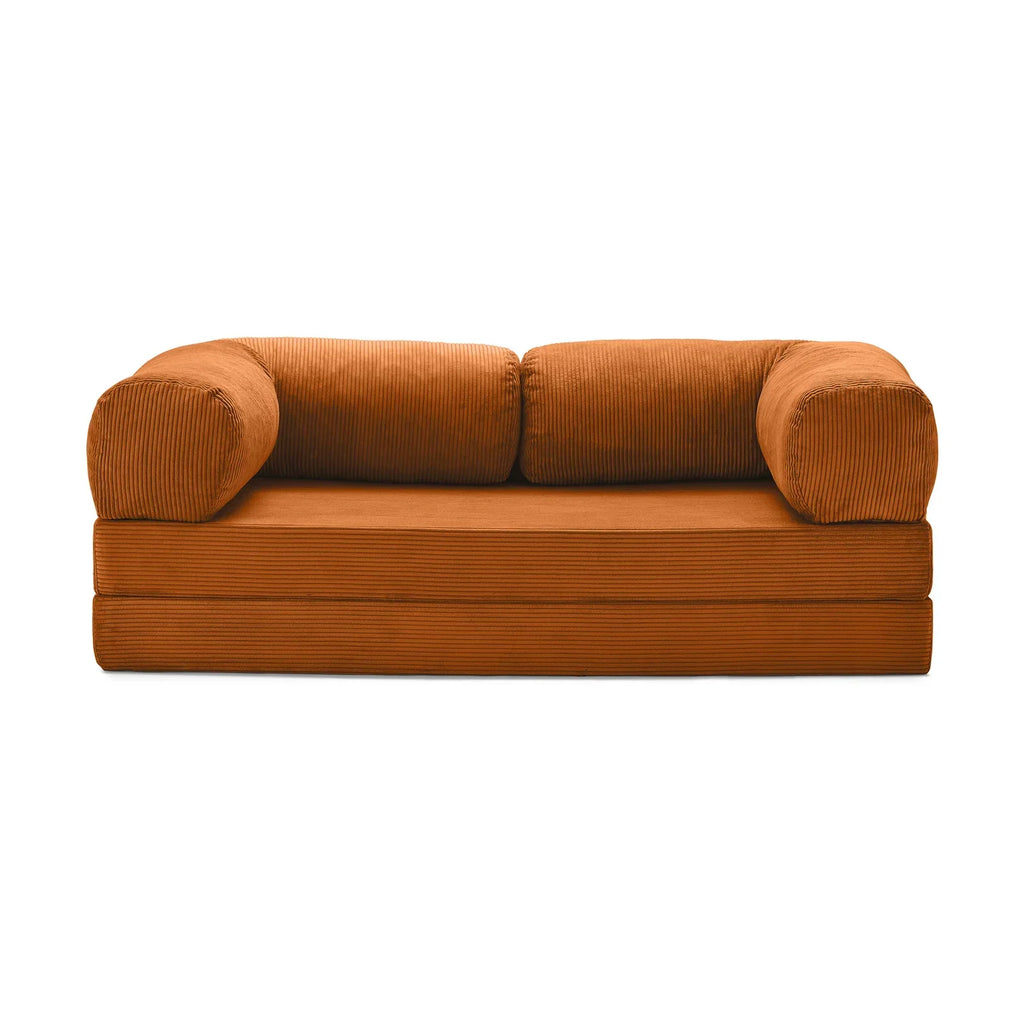 Nubo Compressed Orange Sofa: Space-Saving Design