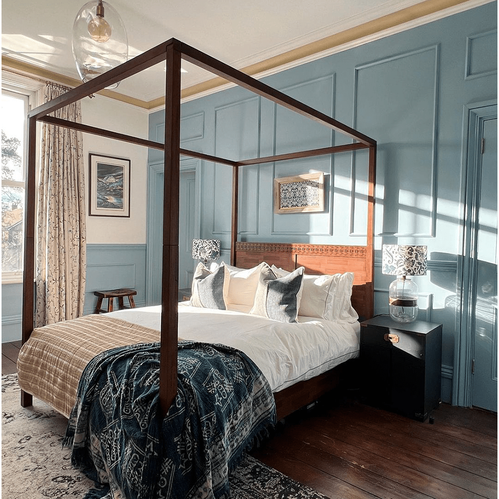 Boho Retreat 4 Poster Bed - Brown