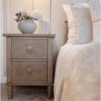 Mustique 2 Drawer Bedside Table