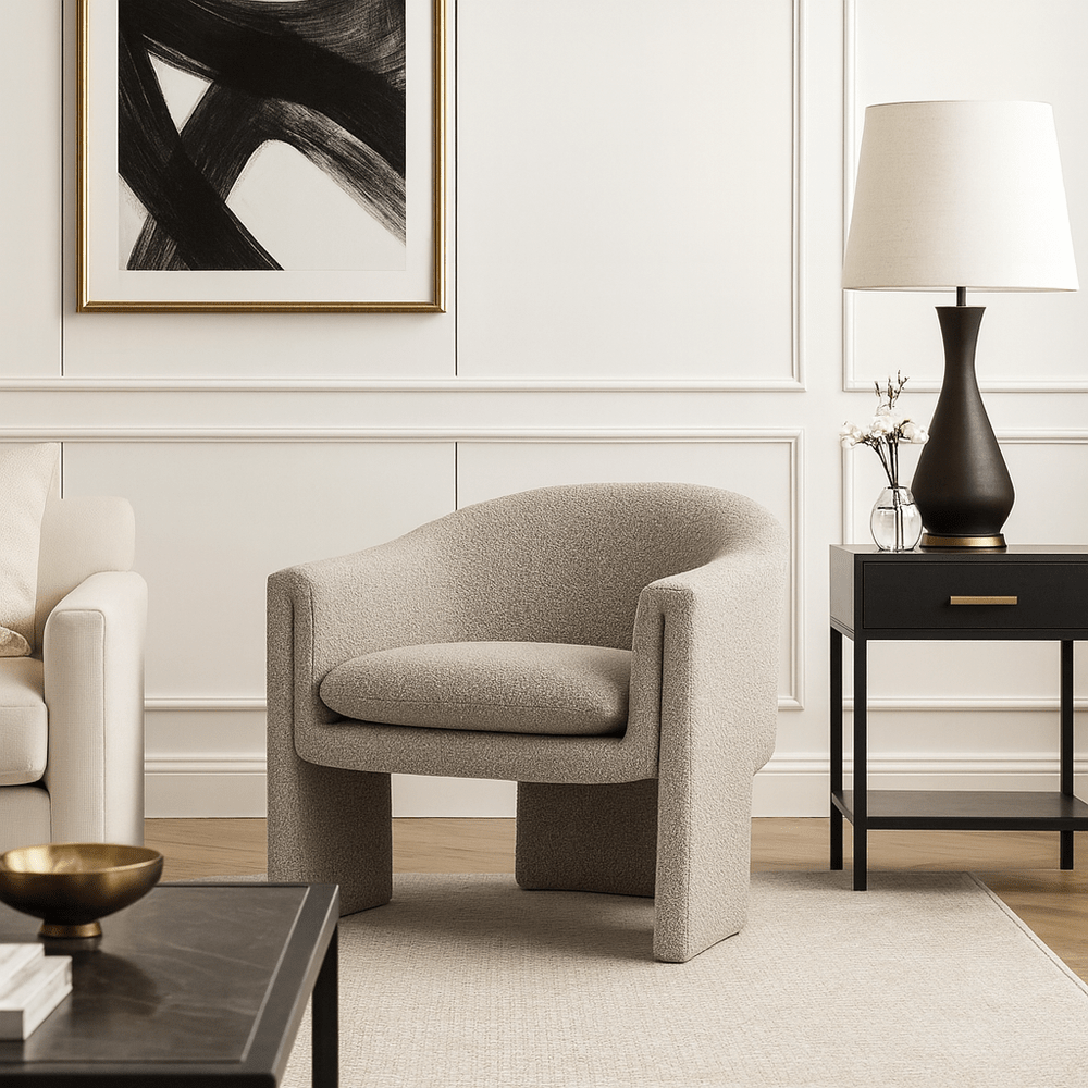 Iconic Occasional Chair - Boucle Taupe
