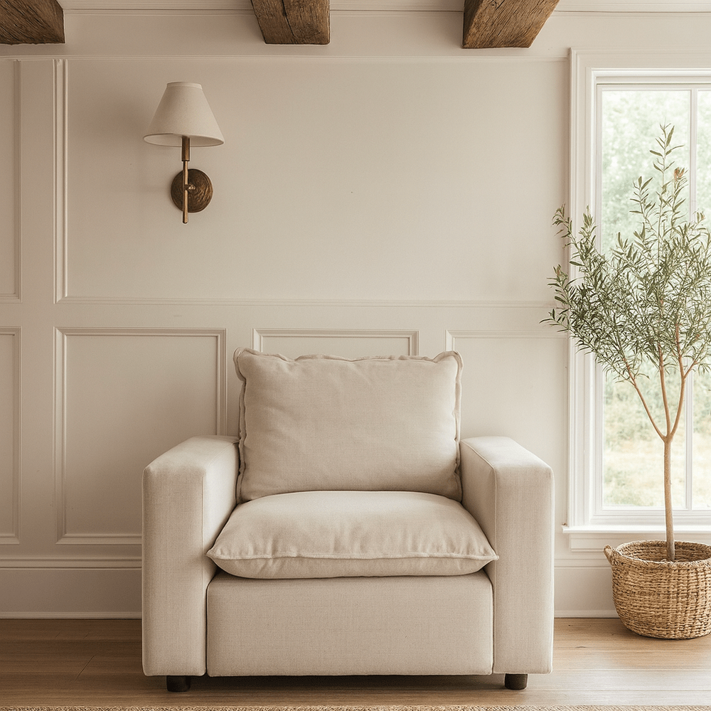 Bicester Recliner Armchair - Cream