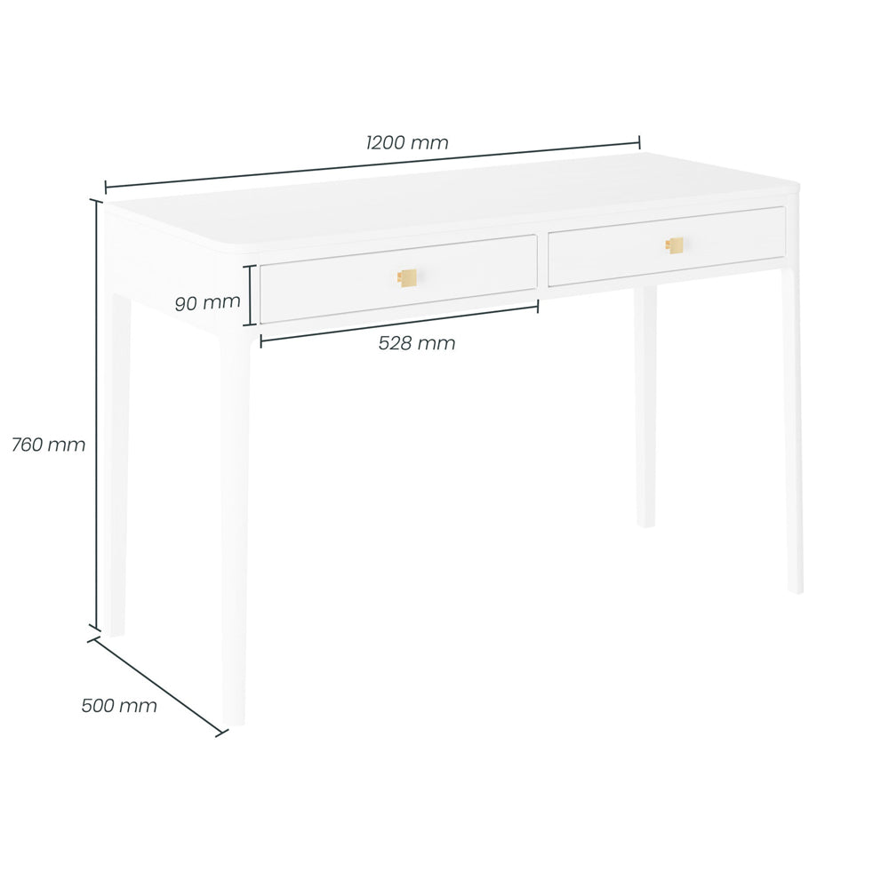 Abberley Desk - White