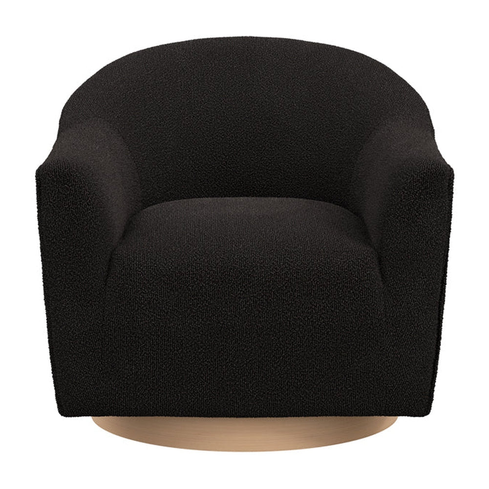 Bayside Swivel Accent Chair - Black