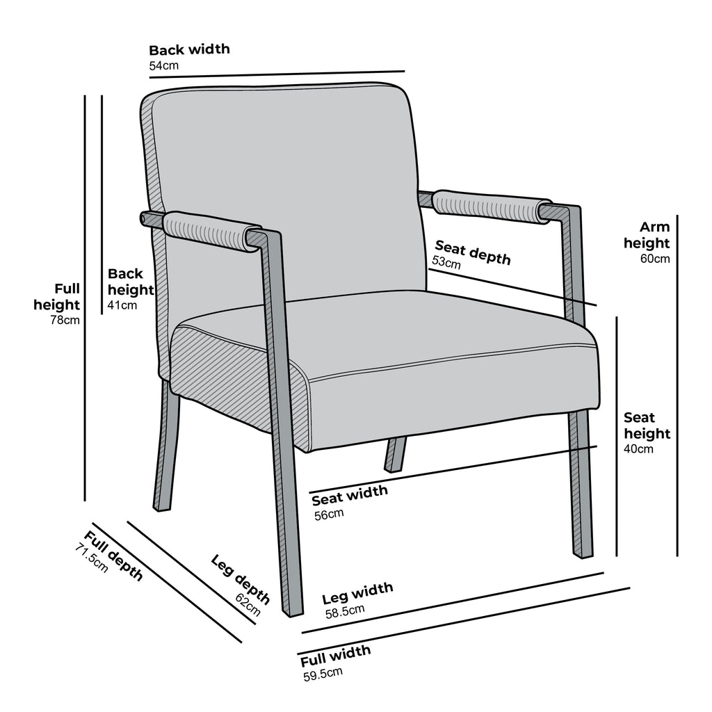 Hatton Steel Frame Boucle Accent Chair (White)