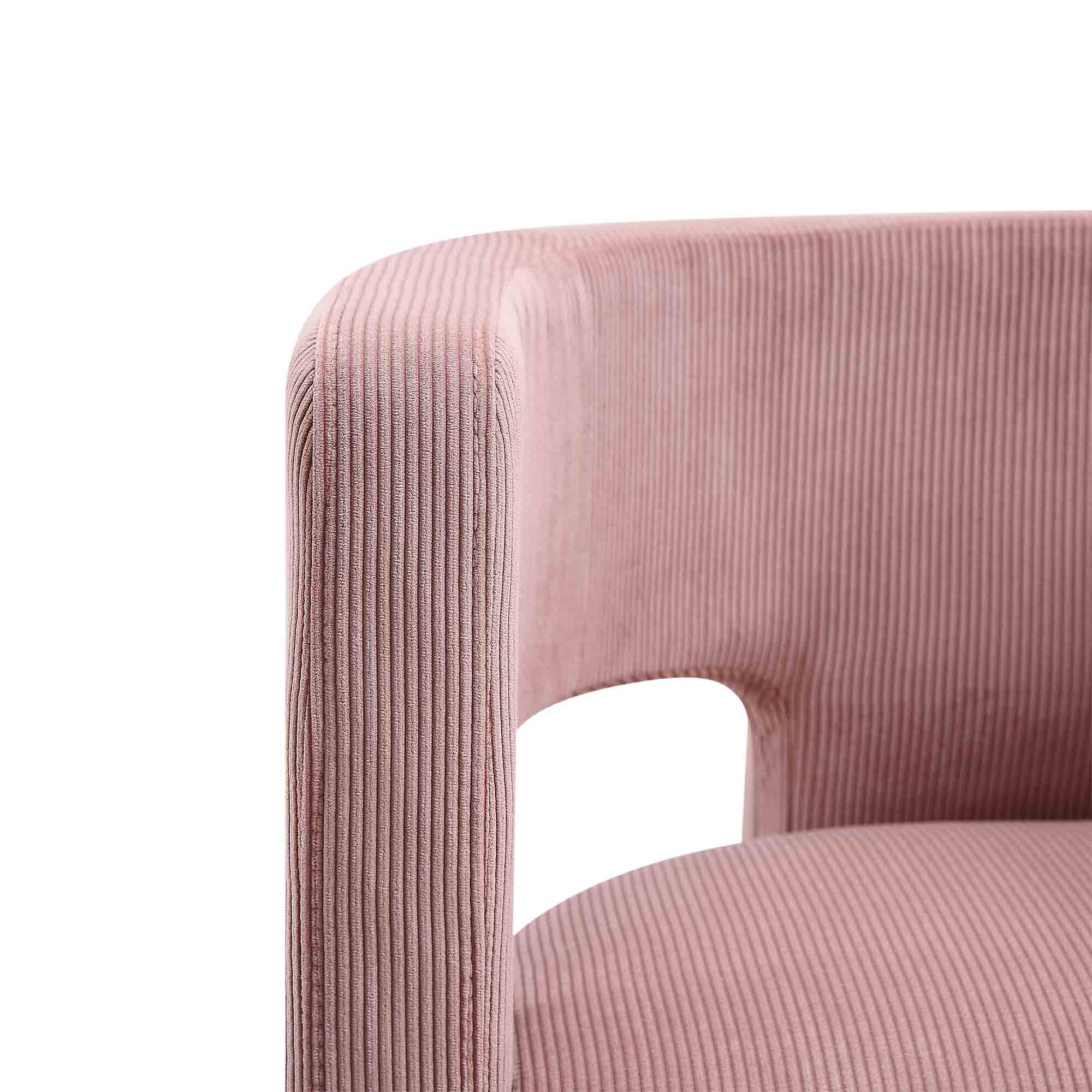 Greenwich Dusty Pink Corduroy Dining Chair