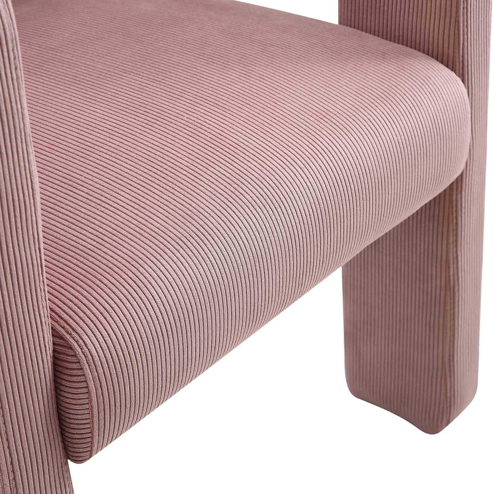 Greenwich Dusty Pink Corduroy Dining Chair