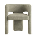 Greenwich Wheat Woven Textured Fabric Dining Chair