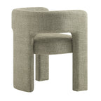 Greenwich Wheat Woven Textured Fabric Dining Chair