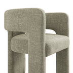 Greenwich Wheat Woven Textured Fabric Dining Chair