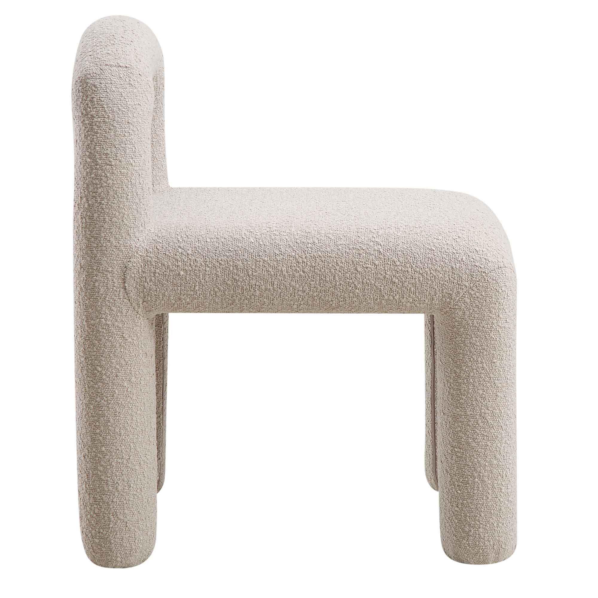 Libby Light Taupe Boucle Dining Chair