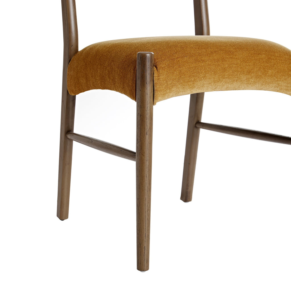 Ludlow Set of 2 Dining Chairs, Spiced Honey Chenille | Silver Oak