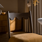 Ludlow Set of 2 Dining Chairs, Spiced Honey Chenille | Silver Oak