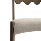 Ludlow Set of 2 Dining Chairs, Oatmeal Fabric | Silver Oak Frame