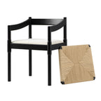 Minley 2-in-1 Carver Chair, Black Matte