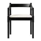 Minley 2-in-1 Carver Chair, Black Matte