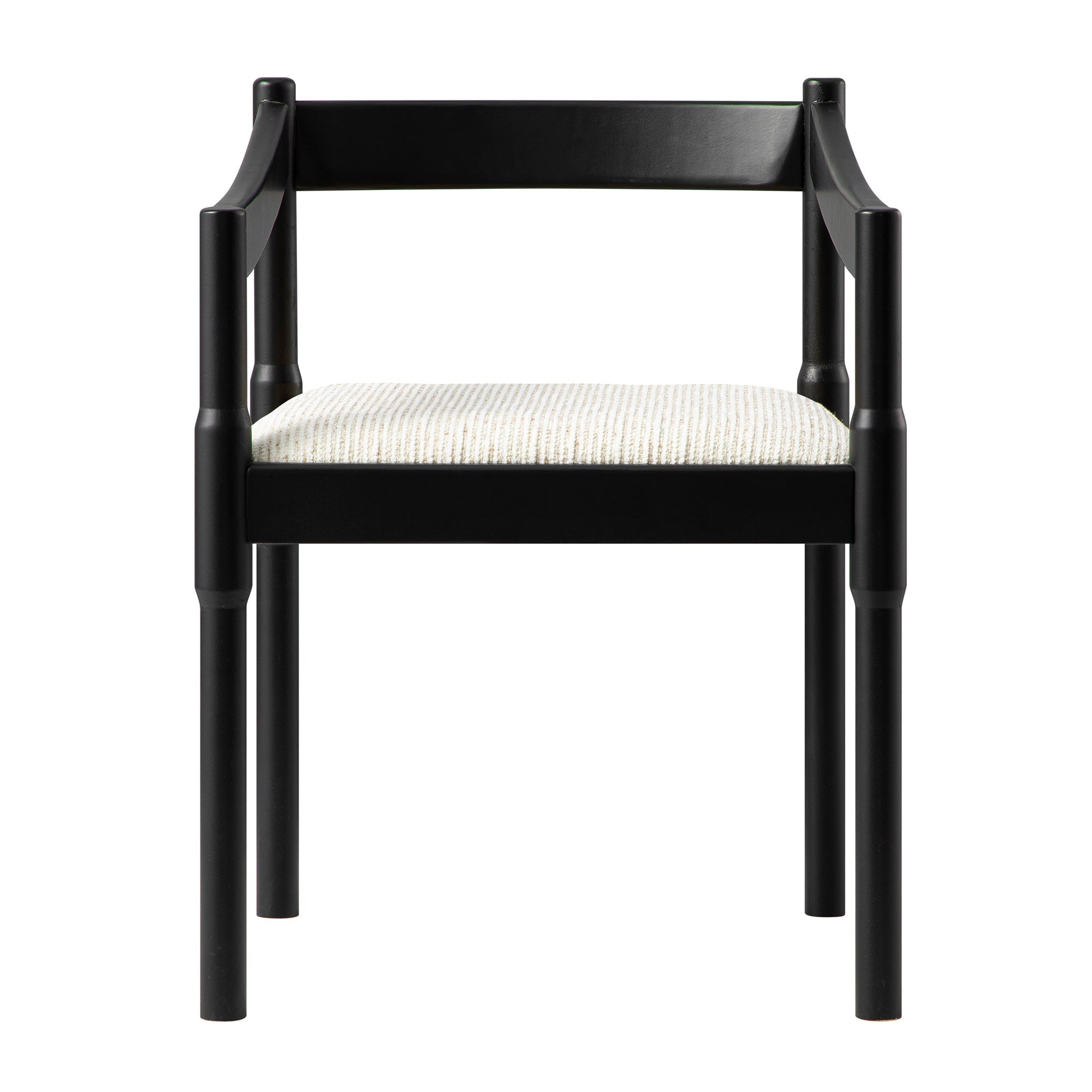 Minley 2-in-1 Carver Chair, Black Matte