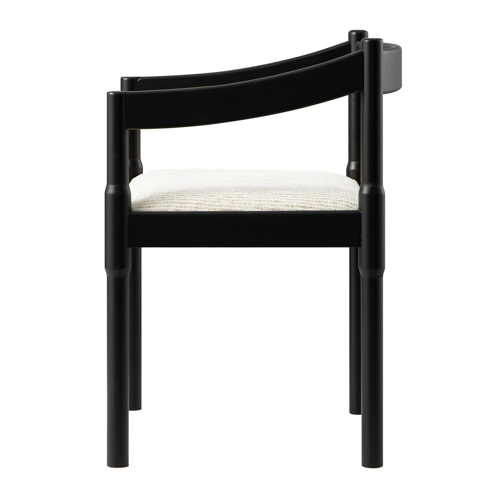 Minley 2-in-1 Carver Chair, Black Matte
