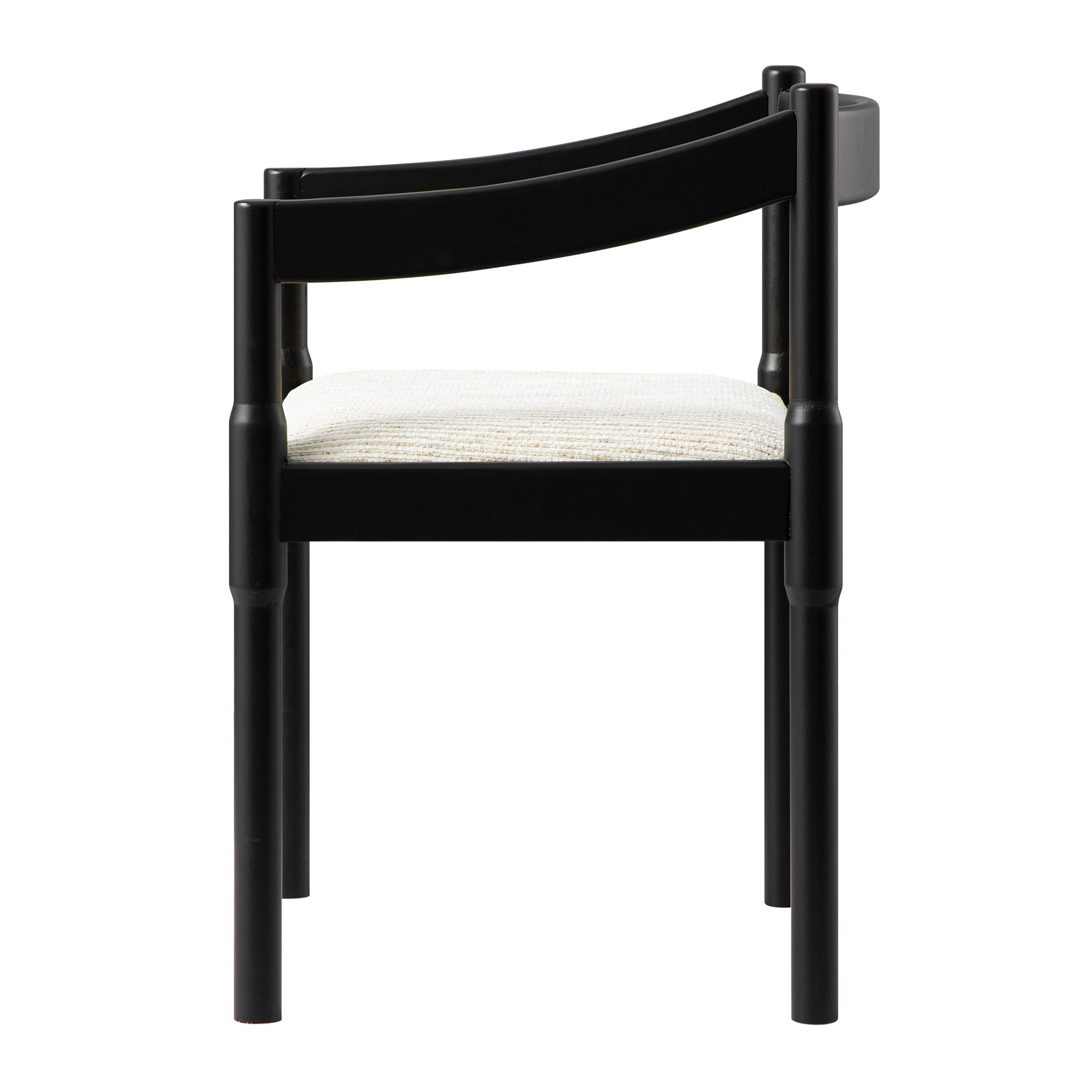 Minley 2-in-1 Carver Chair, Black Matte