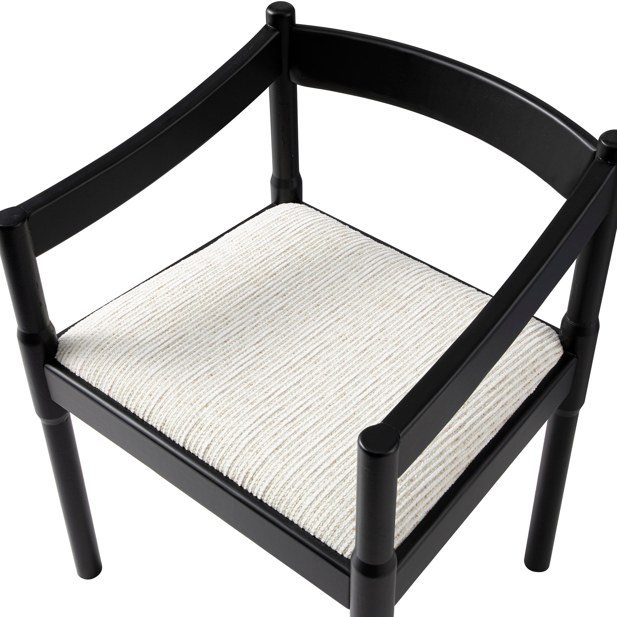Minley 2-in-1 Carver Chair, Black Matte