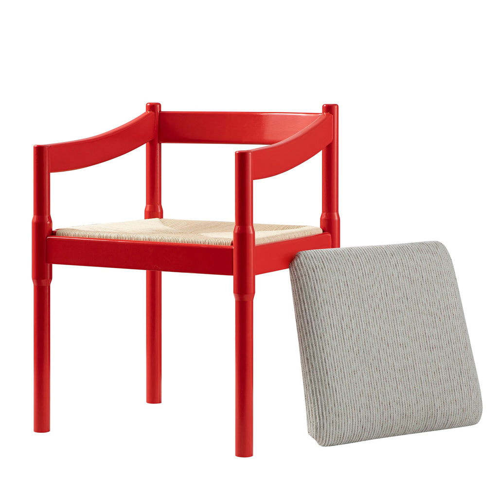 Minley 2-in-1 Carver Chair, Red High Gloss