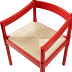 Minley 2-in-1 Carver Chair, Red High Gloss