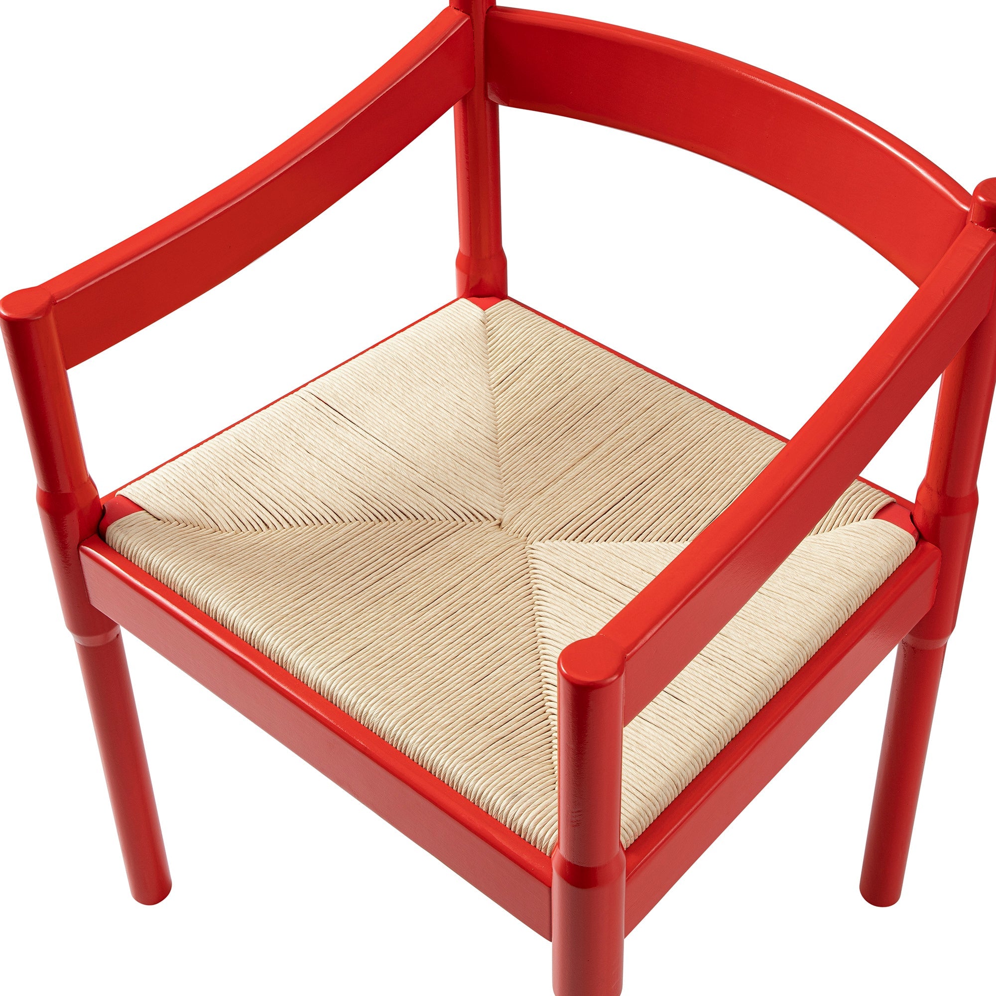 Minley 2-in-1 Carver Chair, Red High Gloss