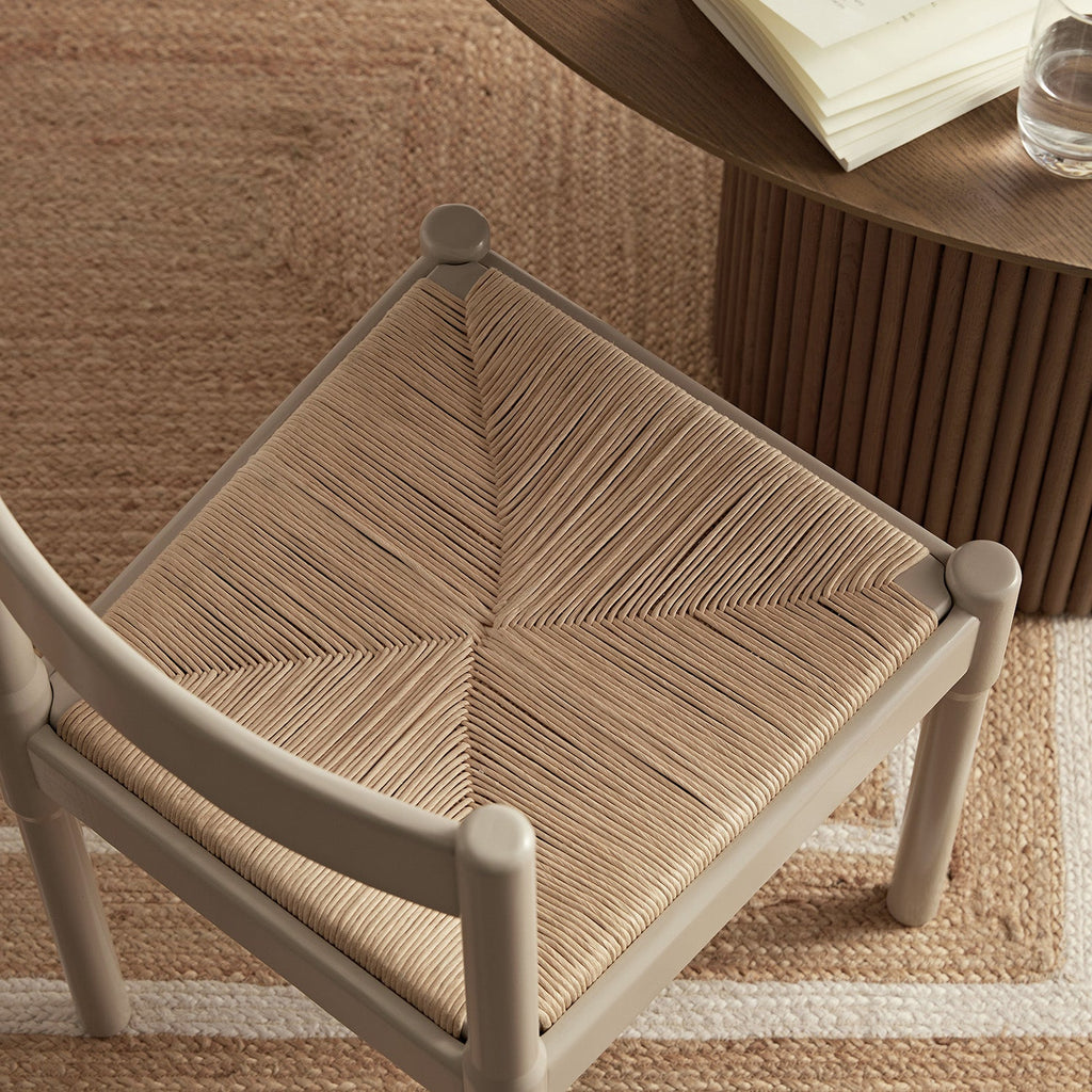 Minley 2-in-1 Dining Chair, Light Taupe High Gloss