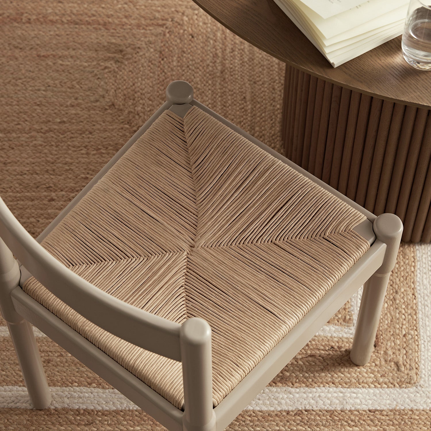 Minley 2-in-1 Dining Chair, Light Taupe High Gloss