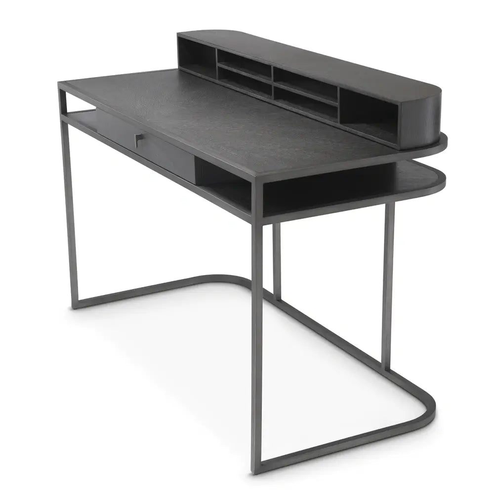 Highland Desk - Charcoal Brown Oak Veneer