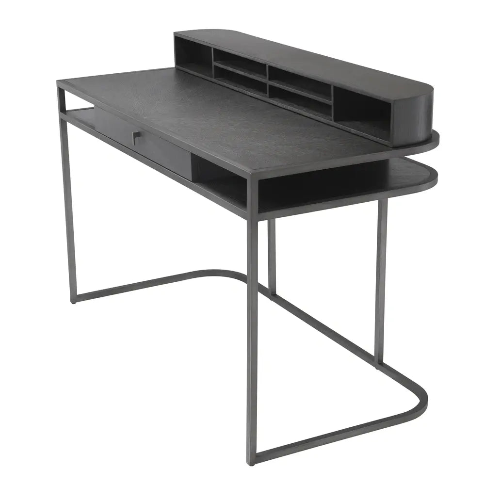Highland Desk - Charcoal Brown Oak Veneer