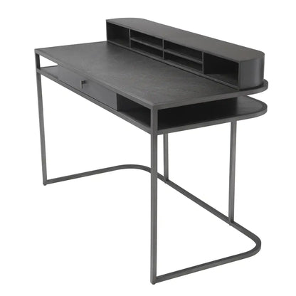 Highland Desk - Charcoal Brown Oak Veneer