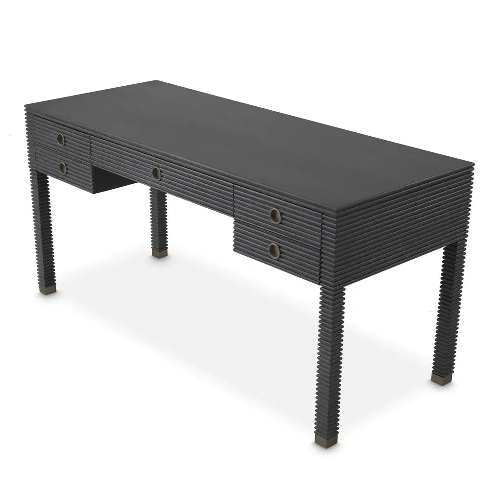 Dimitrios Desk - Charcoal Grey Oak Veneer