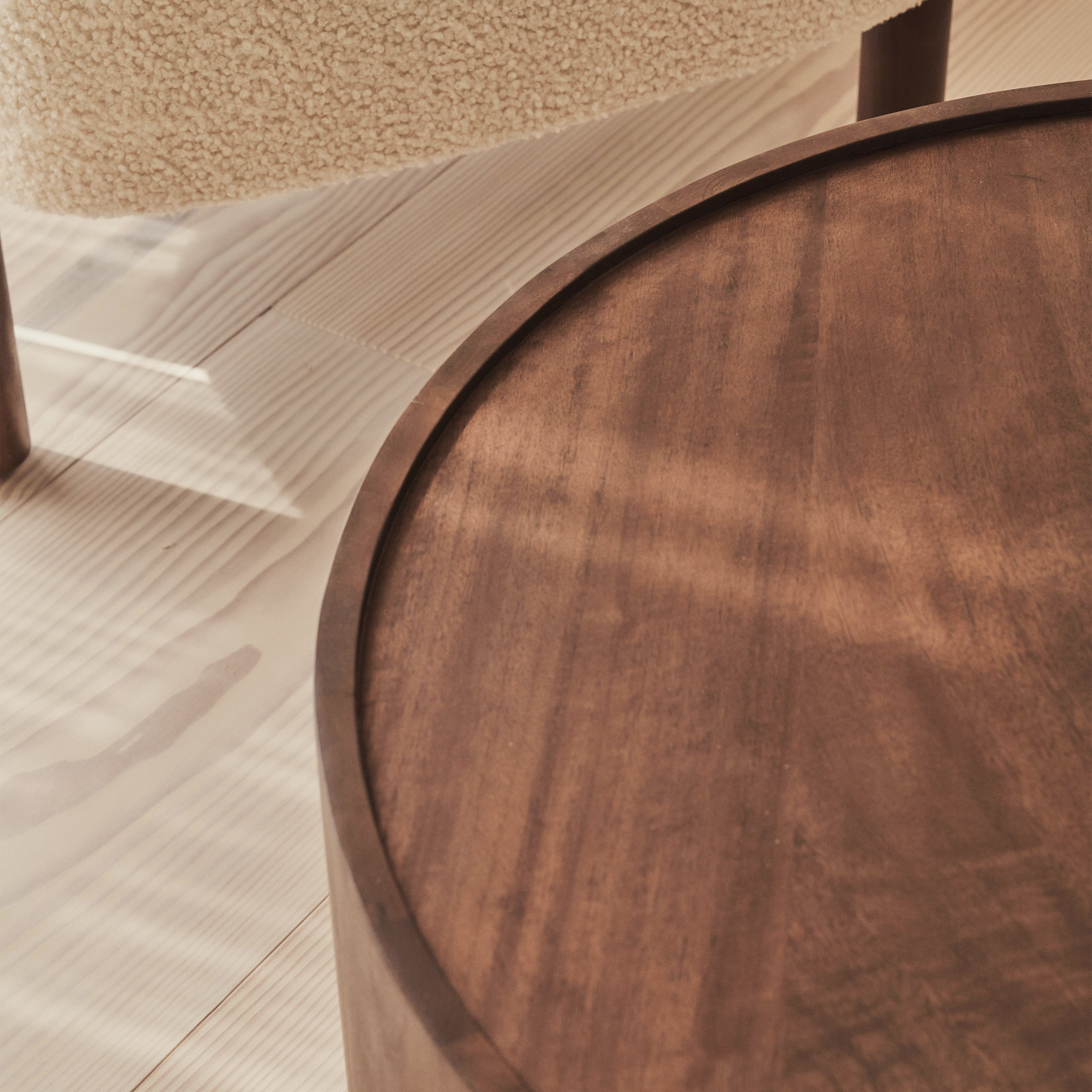 Fairmont - Dark Wood Premium Round Coffee Table