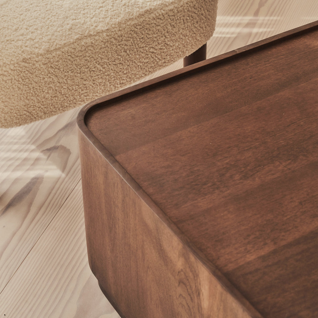 Fairmont - Dark Wood Premium Rectangular Coffee Table