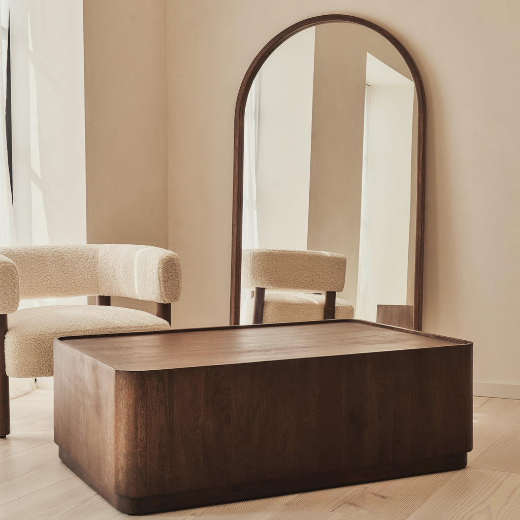 Fairmont - Dark Wood Premium Rectangular Coffee Table