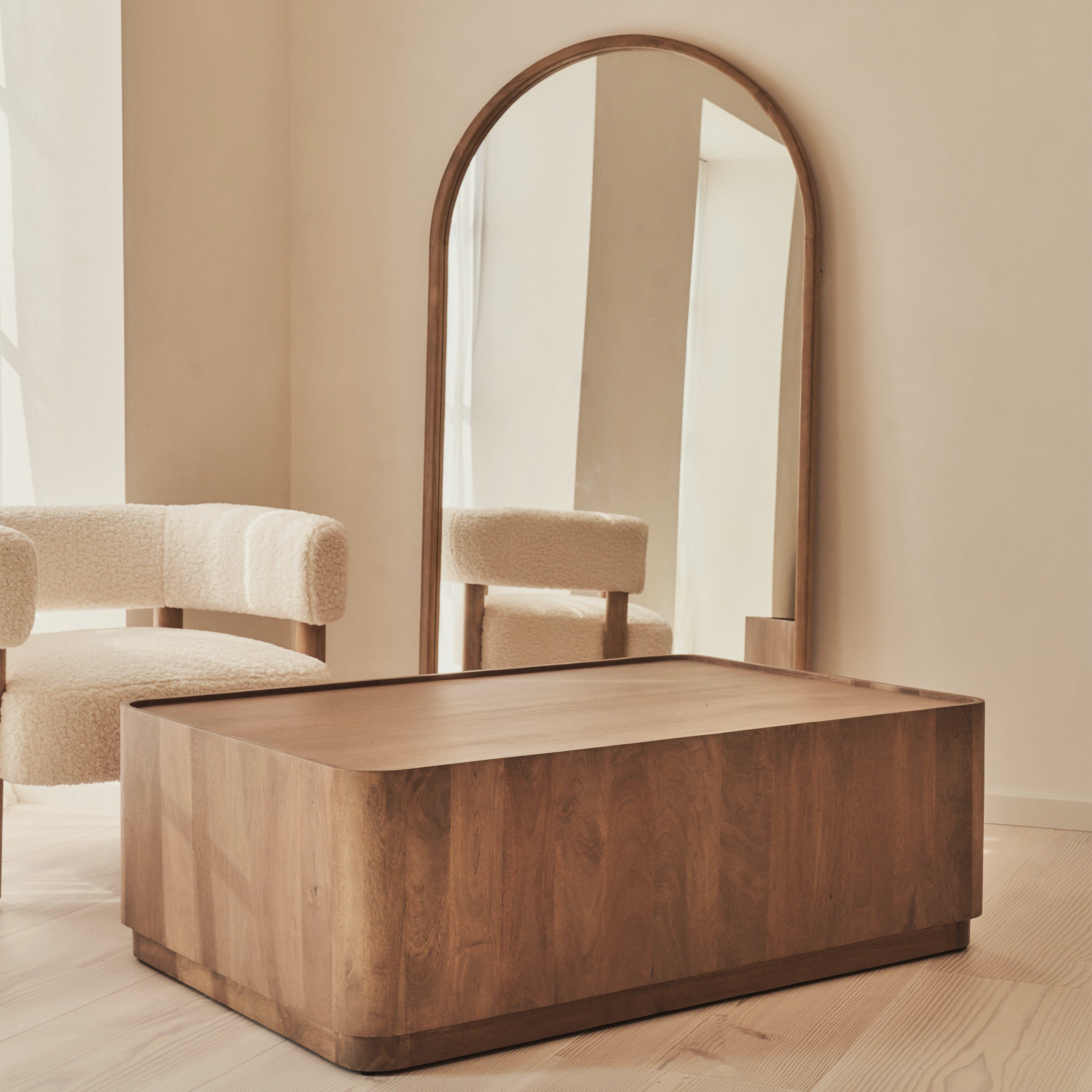 Fairmont - Warm Wood Premium Rectangular Coffee Table