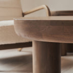 Vermont - Warm Wood Premium Round Coffee Table