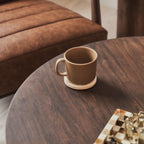 Vermont - Dark Wood Premium Round Coffee Table