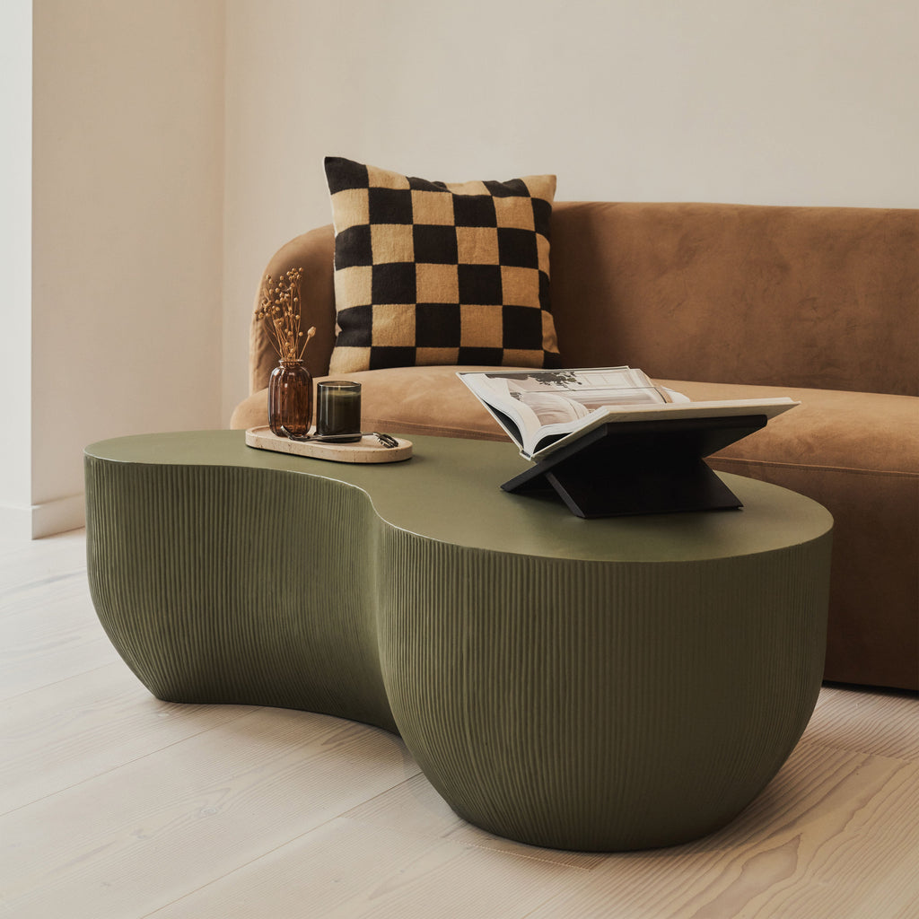 Leonardo - Minimal Olive Shaped Coffee Table Large