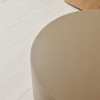 Angelo - Minimal Mocha Round Coffee Table Large