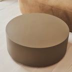 Angelo - Minimal Mocha Round Coffee Table Large