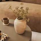 Angelo - Minimal Mocha Round Coffee Table Large