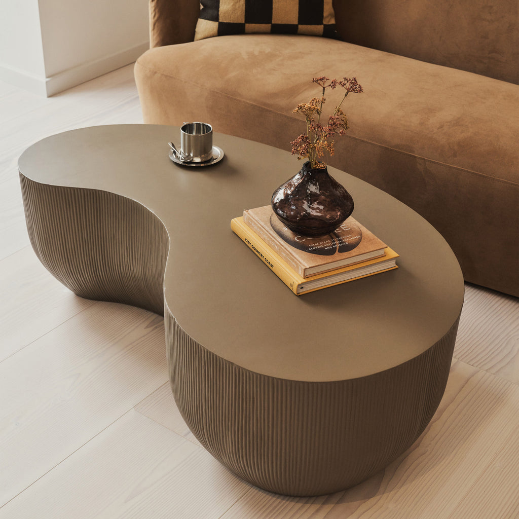 Leonardo - Minimal Mocha Shaped Coffee Table Large