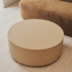 Angelo - Minimal Beige Round Coffee Table Large