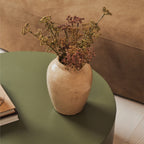 Angelo - Minimal Olive Round Coffee Table Large