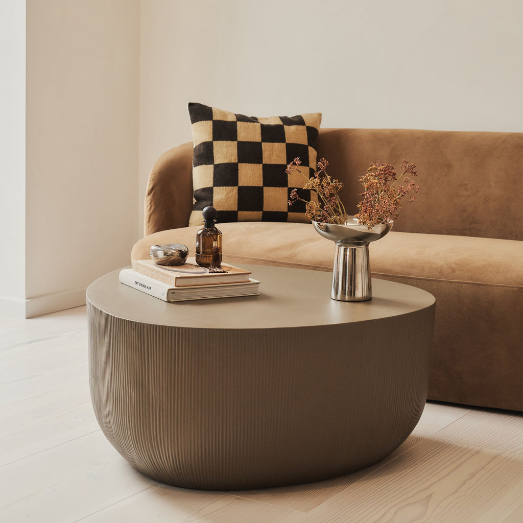 Leonardo - Minimal Mocha Irregular Shaped Coffee Table Large