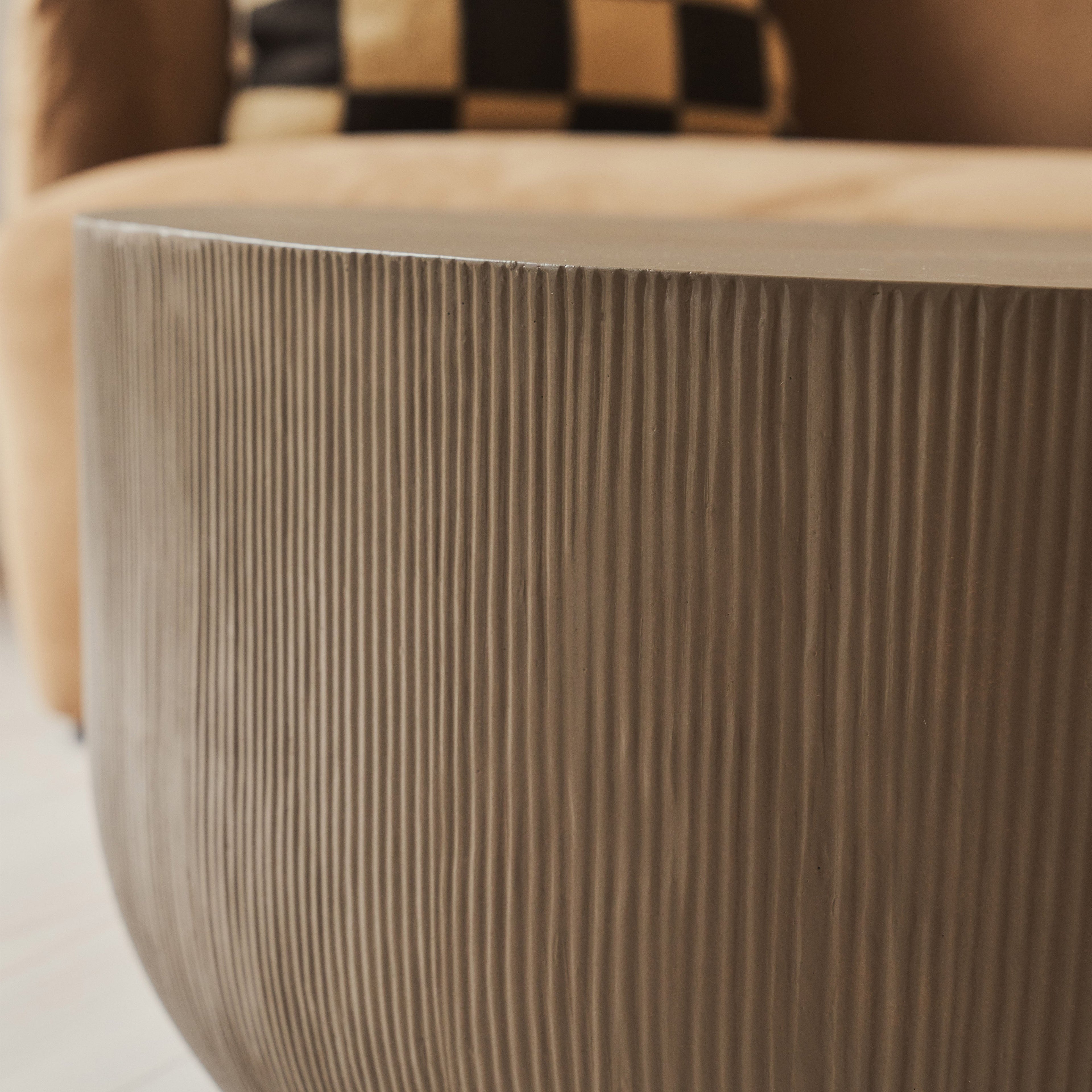 Leonardo - Minimal Mocha Irregular Shaped Coffee Table Large