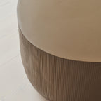 Leonardo - Minimal Mocha Irregular Shaped Coffee Table Large