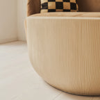 Leonardo - Minimal Beige Irregular Shaped Coffee Table Large